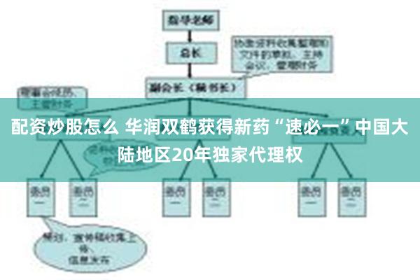 配资炒股怎么 华润双鹤获得新药“速必一”中国大陆地区20年独家代理权