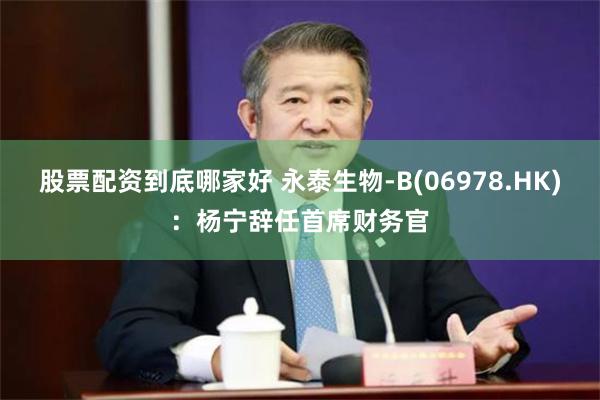 股票配资到底哪家好 永泰生物-B(06978.HK)：杨宁辞任首席财务官