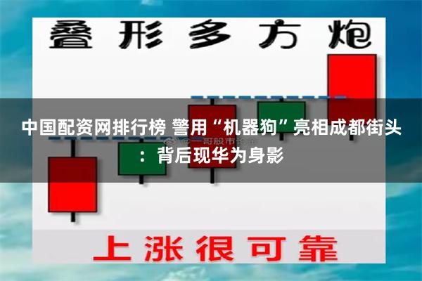 中国配资网排行榜 警用“机器狗”亮相成都街头：背后现华为身影